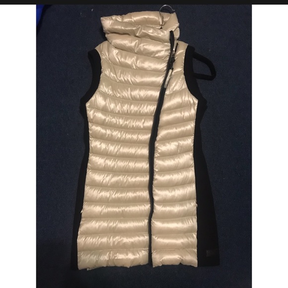 calvin klein asymmetrical puffer jacket